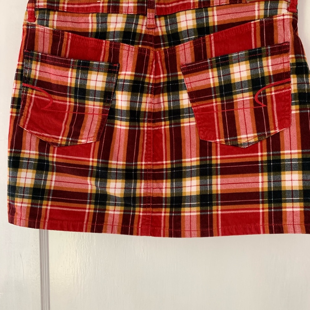 American Eagle Outfitters Red Mini Cargo Skirt